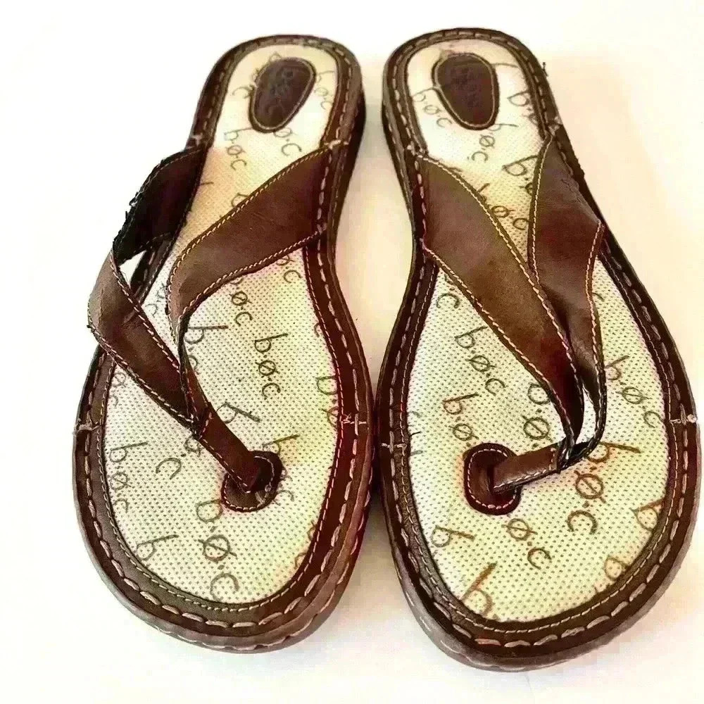 NEW! boc Vegan Leather Thong Slip-on Sandals